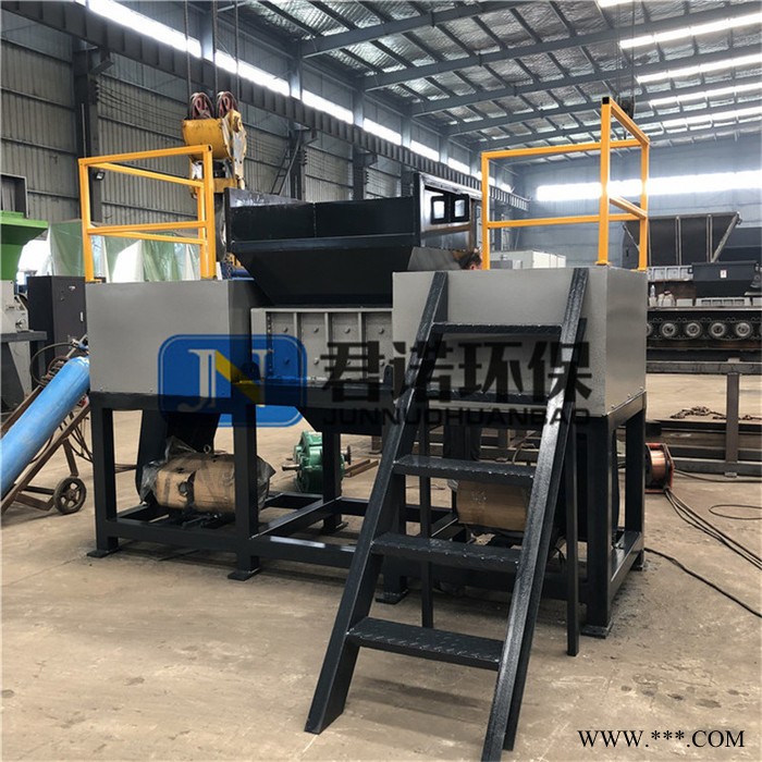 君诺销售 废钢废铁撕碎机 机头料撕碎机 双轴塑料袋撕碎机图3