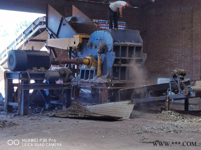 供应大型金属破碎机 废钢破碎生产线金属压块破碎机废铁回收设备