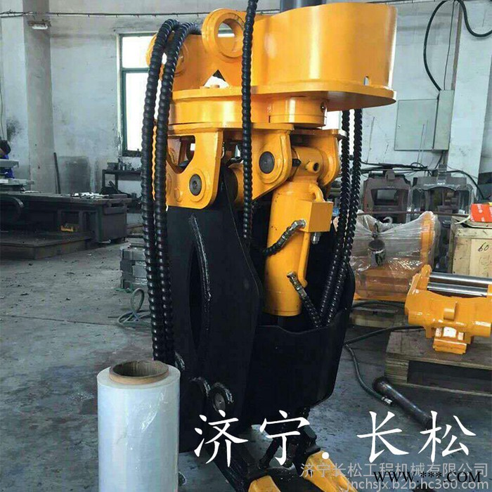液压旋转抓木器 废铁抓取器勾机抓石器 挖掘机属具厂家双缸夹木器图1