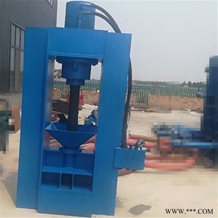 睿迪牌卧式易拉罐铁销压块机 金属废钢屑压块机图2