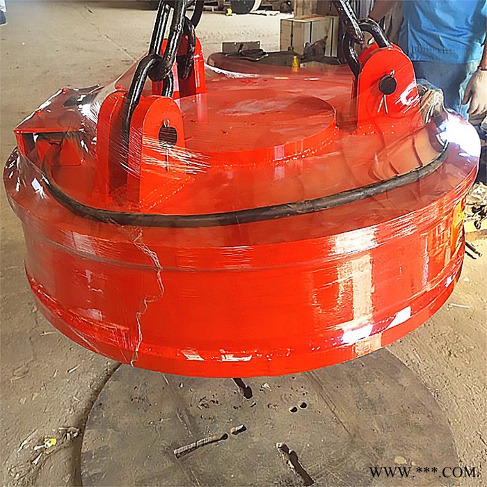 贺州市1米65起重电磁铁电磁吊吸盘直销圆形废钢吊运电磁铁图3