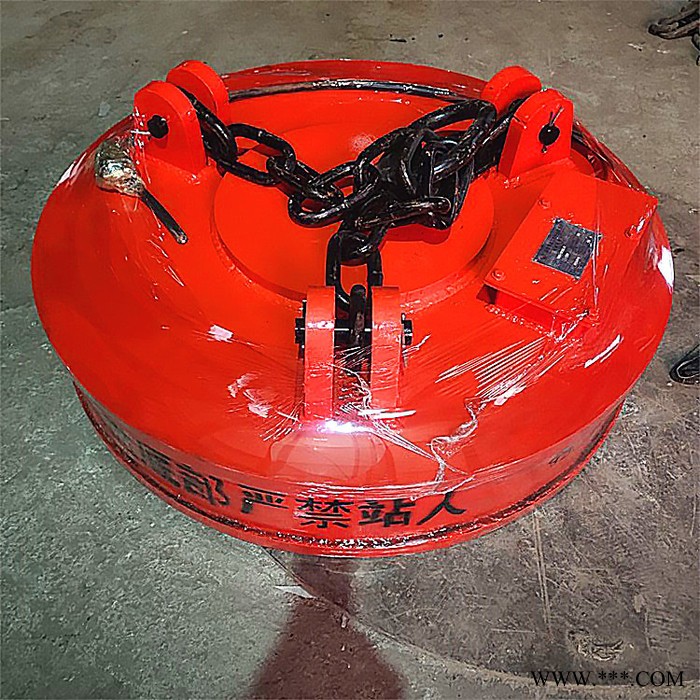 贺州市1米65起重电磁铁电磁吊吸盘直销圆形废钢吊运电磁铁图4