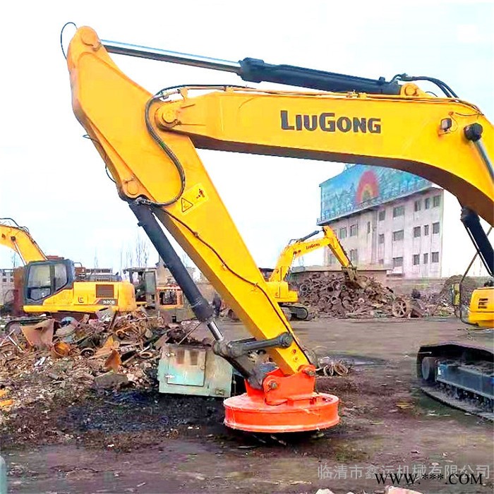 西青区起重电磁铁 1米5废钢厂磁盘 结构合理吸重比大 鑫运图4