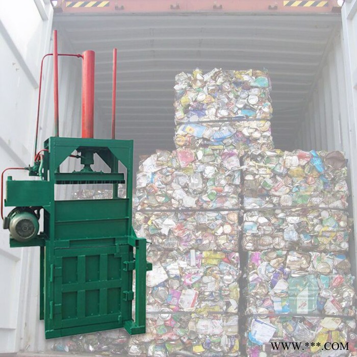 佳硕废铁边角料压块机 小型废纸箱捆扎 机易拉罐废纸箱压块机图2