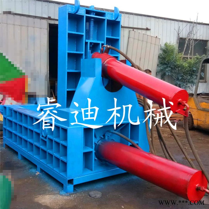 睿迪牌小型废铁钢金属压块机液压控制易拉罐压块机图5