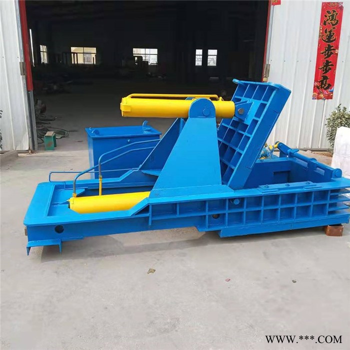 卧式液压废铝废铁压块机 废金属油桶压扁机  铁屑废渣成型机新款图2