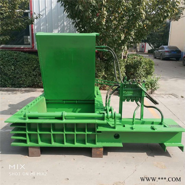 卧式液压废铝废铁压块机 废金属油桶压扁机  铁屑废渣成型机新款图3