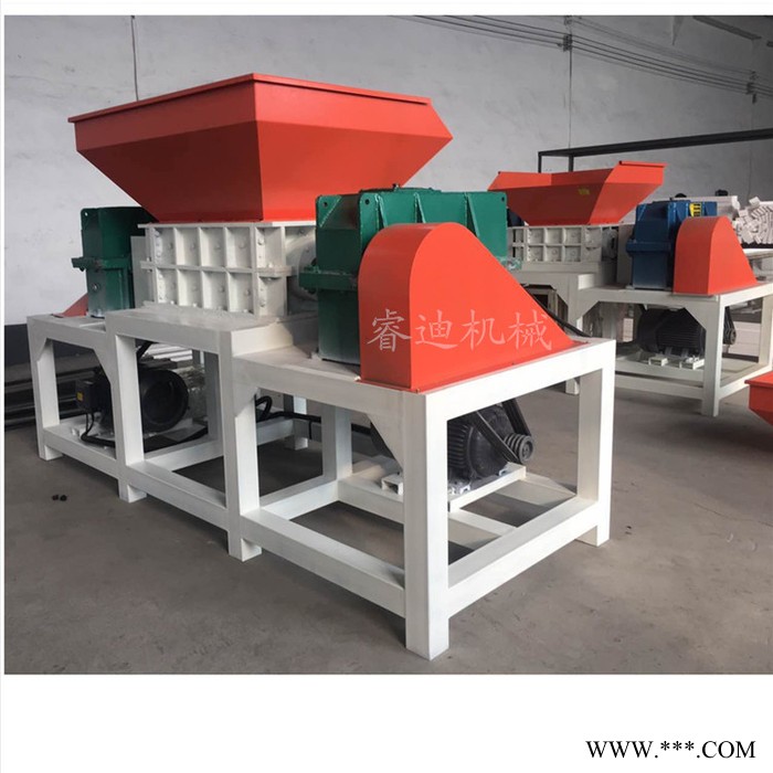 睿迪400型金属废铁撕碎机多功能橡胶轮胎撕碎机图3