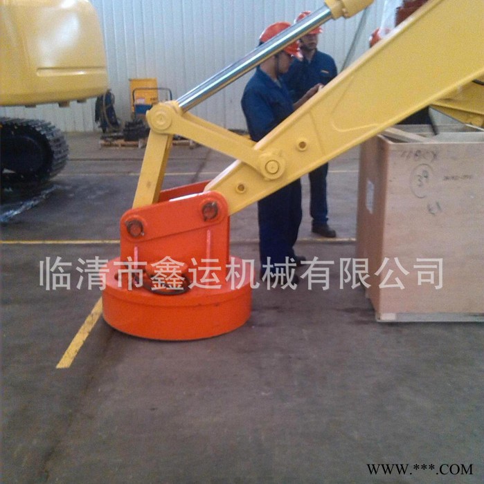 冀州挖掘机圆形电磁吸盘 挖掘改吸盘装卸废铁 废钢用起重电磁铁图3