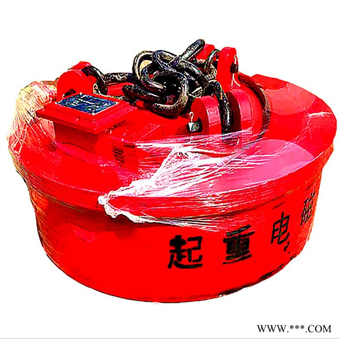 冀州挖掘机圆形电磁吸盘 挖掘改吸盘装卸废铁 废钢用起重电磁铁图2