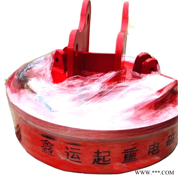 湖北起重机电磁铁操作方便电磁起重器鑫运1米钩机起重磁铁吸盘图3