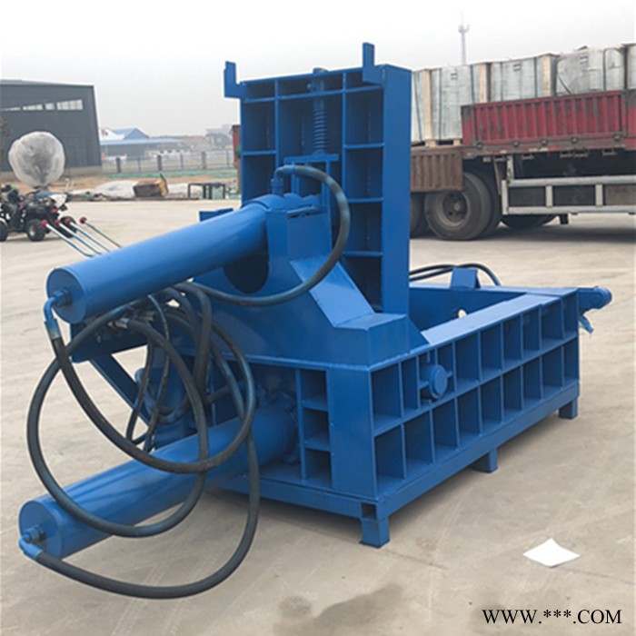 睿迪牌废金属液压打包机 废铝废铁压块机视频图2