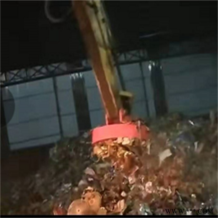 MW5废钢起重电磁铁 天津起重电磁吸铁盘 鑫运高频电磁铁图2