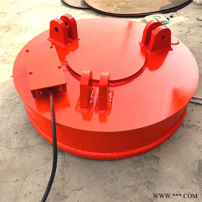 MW5废钢起重电磁铁 天津起重电磁吸铁盘 鑫运高频电磁铁图4