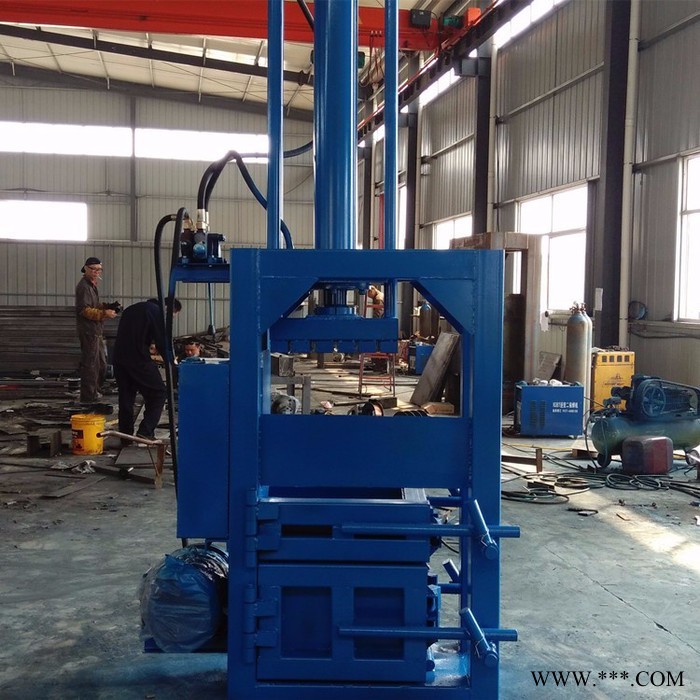 岩棉压块机 立式废塑料打包机 废铁打包压块机视频图6