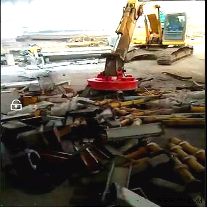 供应汽车吊吸盘电磁铁挖掘机强磁电磁铁废钢厂磁盘图5