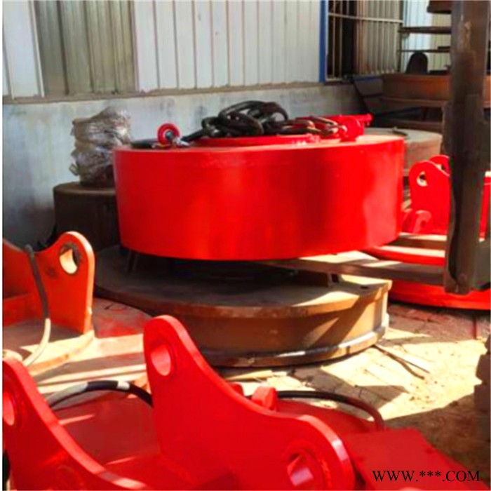 鑫运磁铁起重吸盘MW5-180起重磁铁盘陕西厂家 起重磁盘吊图3