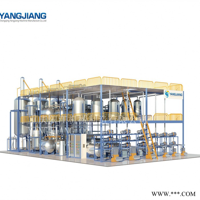 YJ-TYSR年处理量五千吨一万吨三万吨废油再生净化基础油再生净化设备图1