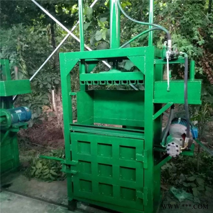 塑料瓶打包机图片 10吨小型废铁纸打块机 物流仓库废料压块机价格图8