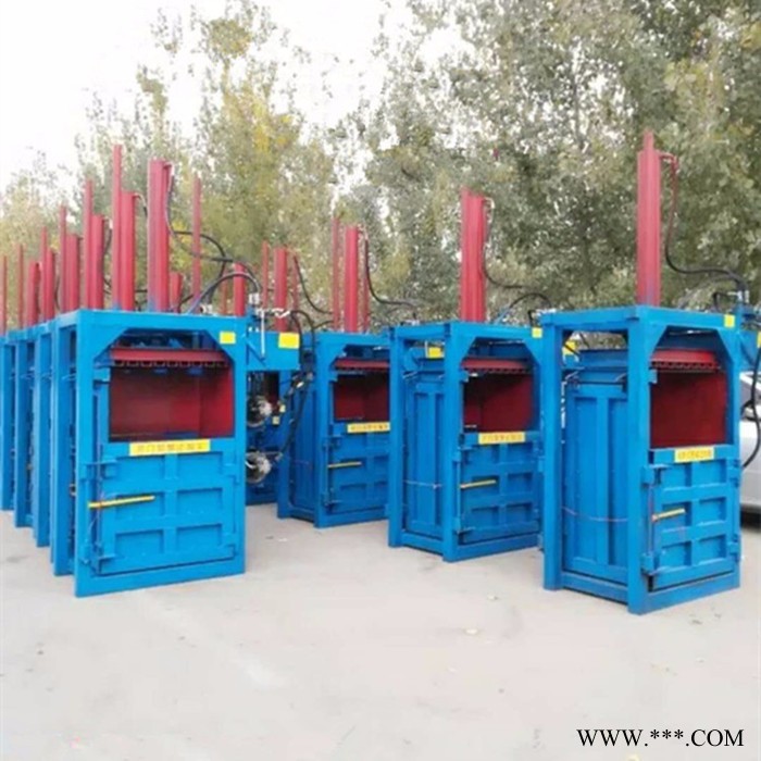 塑料瓶打包机图片 10吨小型废铁纸打块机 物流仓库废料压块机价格图6