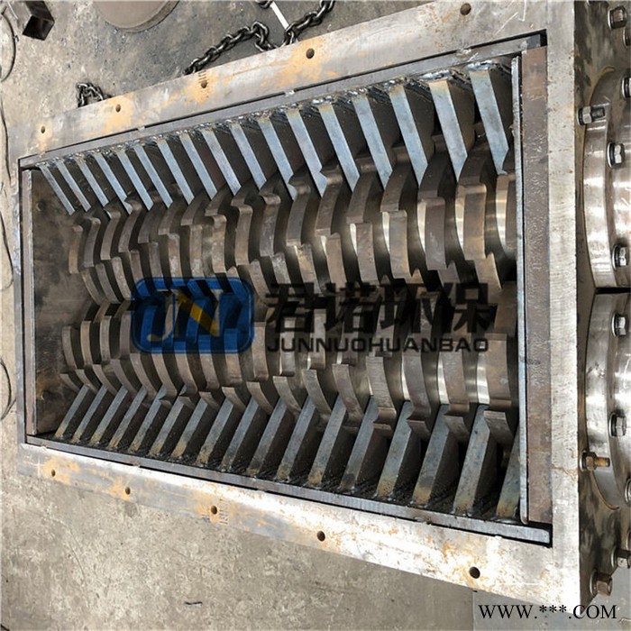 废铁铝合金撕碎机 废旧家具沙发撕碎机 君诺 双轴塑料撕碎机图6