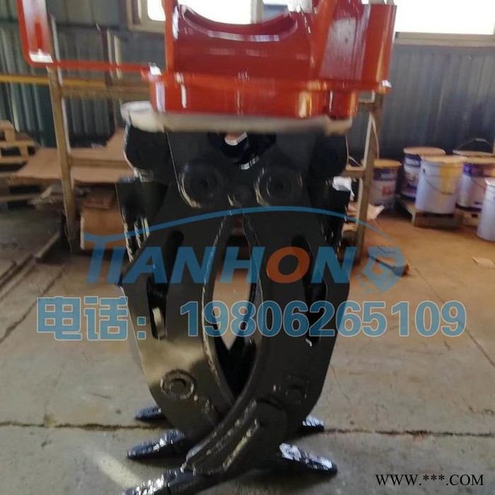 天鸿供应 挖掘机夹木器 抓木器 抓手废铁夹 厂家直供 提供定制服务图2