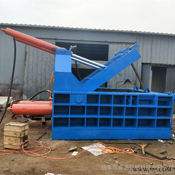 睿迪牌铝屑铁屑压饼机 易拉罐废铁压块机废铜压块机图4