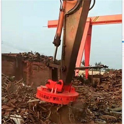 直流起重电磁吸盘 鑫运1米5废钢厂磁盘 型号多样 圆形废铁电磁吸盘