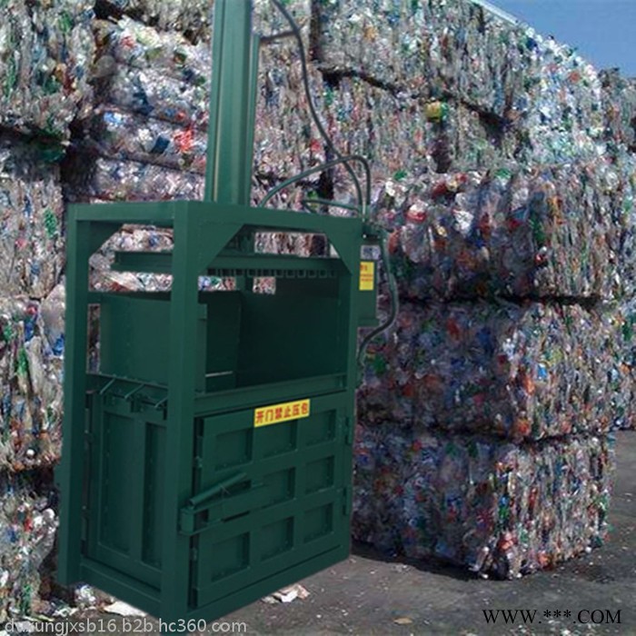 废油漆铁桶打包机 饮料瓶打块机 编织袋压缩压包机视频图7