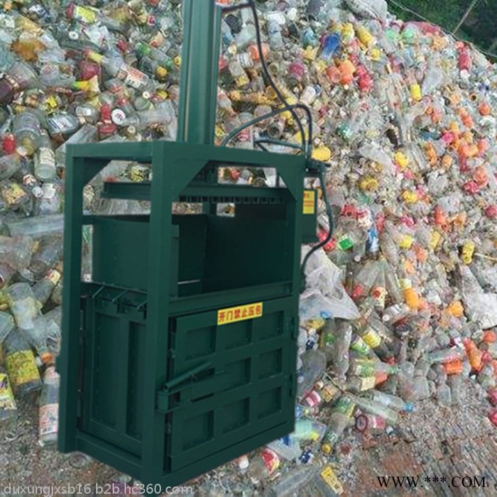 废油漆铁桶打包机 饮料瓶打块机 编织袋压缩压包机视频图6