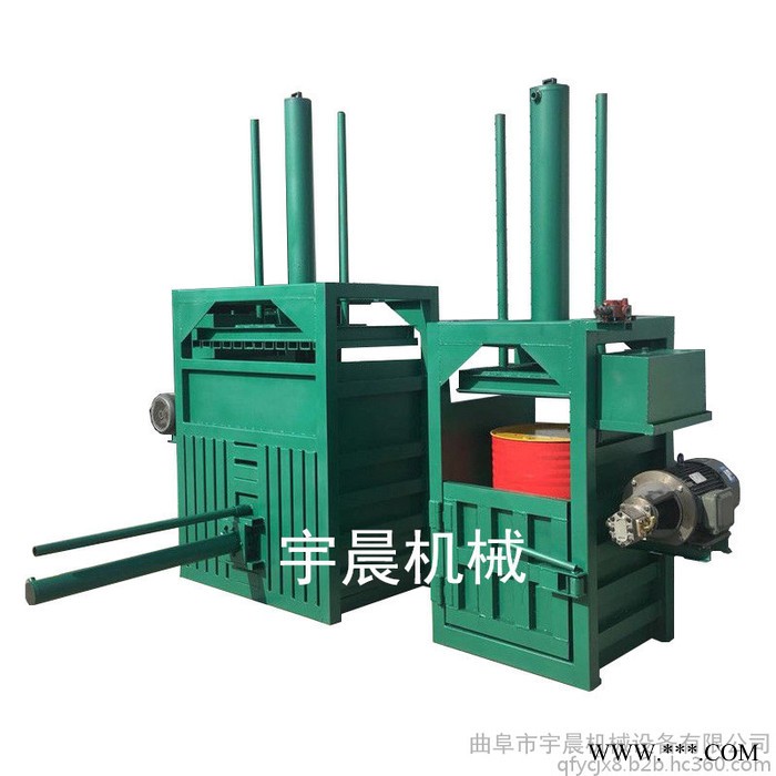 废油桶易拉罐压扁机 供应废纸塑料打包机 半自动立式打包机图8