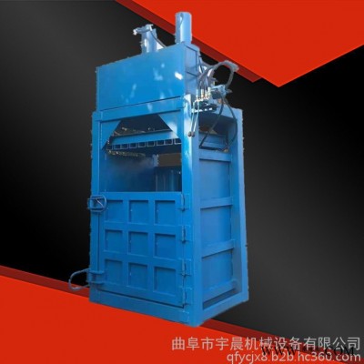 废油漆桶压扁机 废料立式液压打包机厂家铁桶压扁机厂家