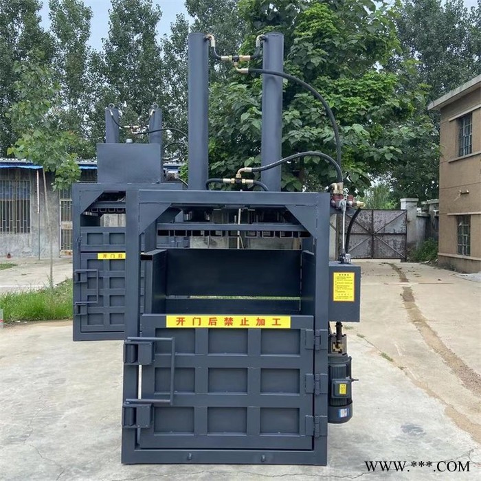 宇佳 废品站纸壳压块机 液压打包机 废油桶压扁机图7