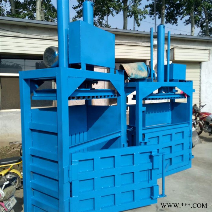 编织袋青贮秸秆立式打坑机 富兴机械批发 新款废油桶压扁机图8