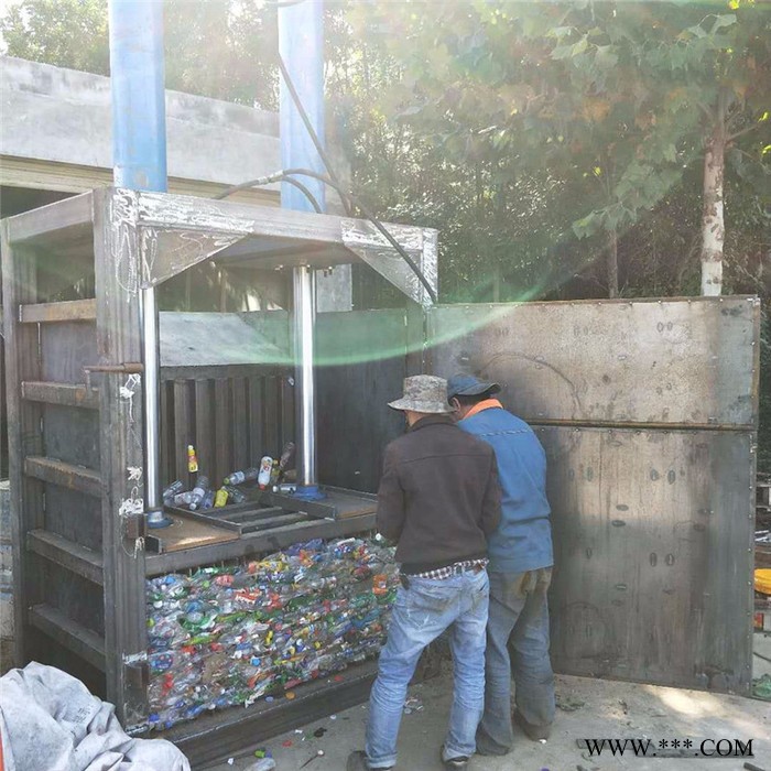 碎海绵压包机 大吨位打包机 废油桶易拉罐压扁机图2