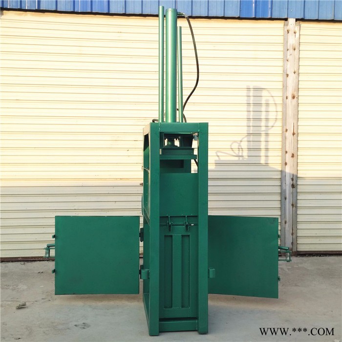 废油桶易拉罐压扁机  双缸薄膜液压打包机  纸箱垃圾废纸打块机图3