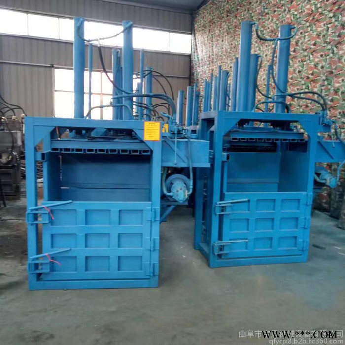 惠州废油漆铁桶压扁机  塑料棉花压包机图6