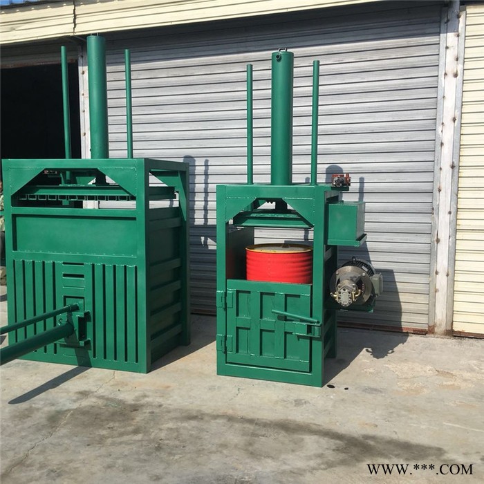 废油漆桶压扁机价格 佳鑫牌塑料瓶压缩机 易拉罐打块机厂家图5