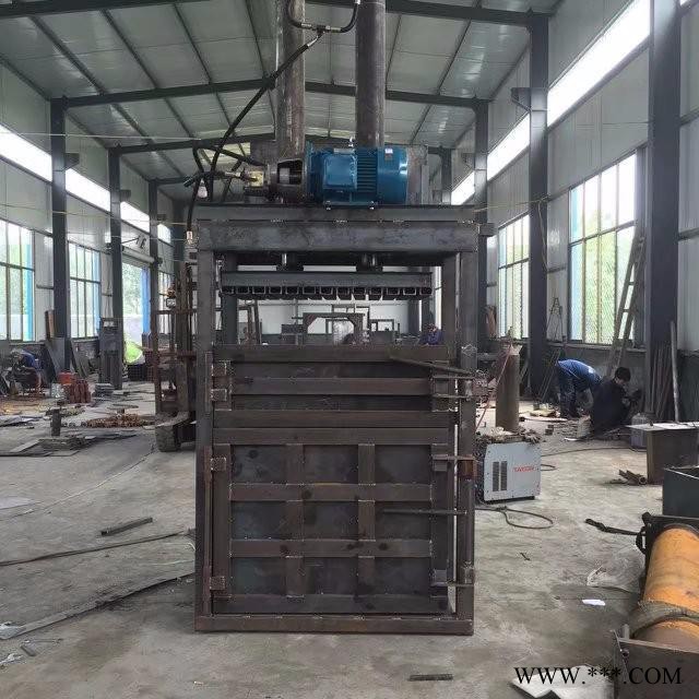 废可乐瓶打包机 废油桶压扁机 棉纱打块机尺寸可定做图5