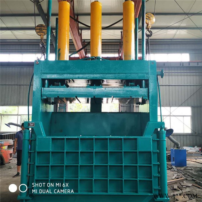 立式60吨废油桶挤压机 服装布匹压缩机 编织袋压包机 鲁丰新款图3