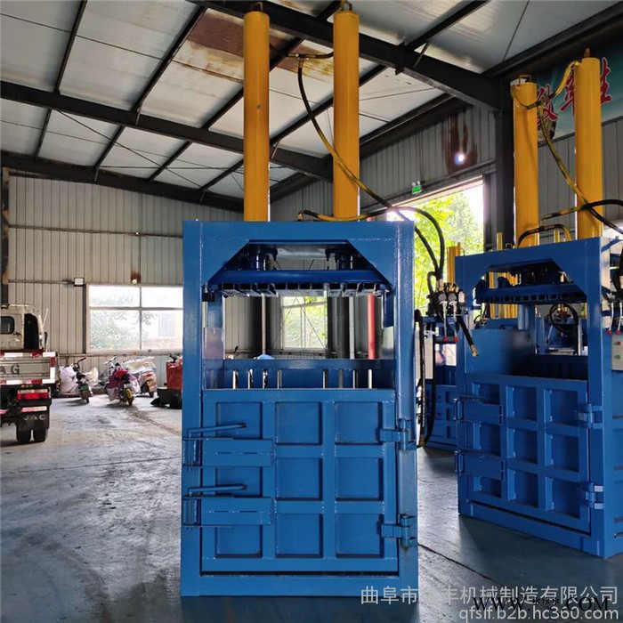 立式60吨废油桶挤压机 服装布匹压缩机 编织袋压包机 鲁丰新款图8