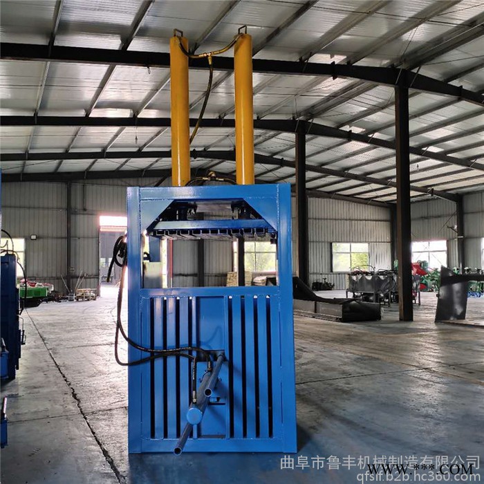 立式60吨废油桶挤压机 服装布匹压缩机 编织袋压包机 鲁丰新款图6