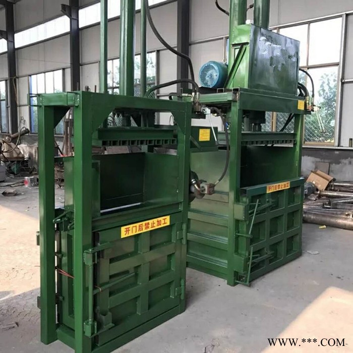 垃圾塑料瓶打块机 废油漆桶压扁机 包装纸箱专用打捆机富兴图4