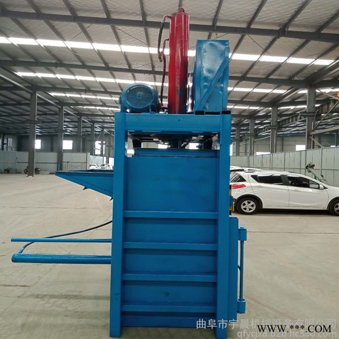 废油桶压扁机 废纸打包机 羊绒皮革下脚料打包机图3