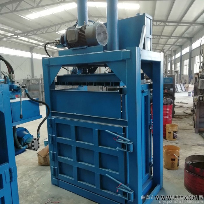 废油桶压扁机 废纸打包机 羊绒皮革下脚料打包机图8