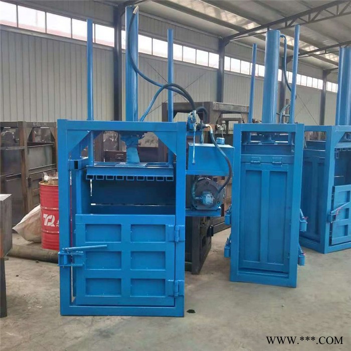 半自动棉花液压立式打包机废油桶压扁机打包机图2