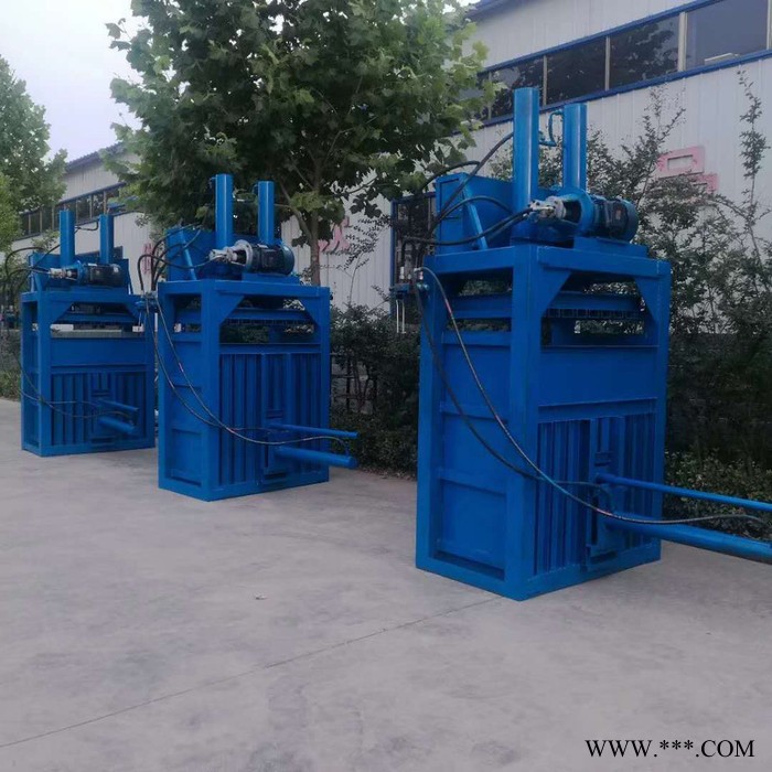 定做废油桶压扁机 立式塑料瓶液压打包机编织袋压包机图8