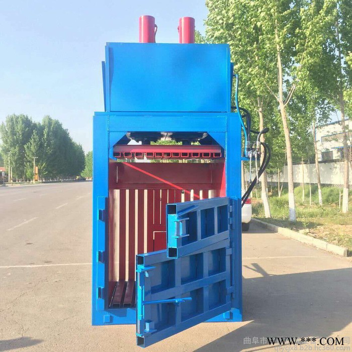 废料稻壳压块机价格  立式废油桶压扁机  废纸箱打包机图5