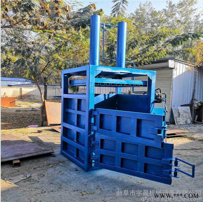 塑料瓶油桶压扁机 节约空间液压打包机 自动废油桶压块机价格图7