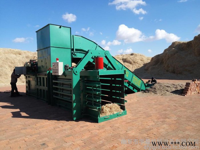 30吨锡箔纸压块机 槽钢加固废油漆桶压扁机 废品挤包机图2